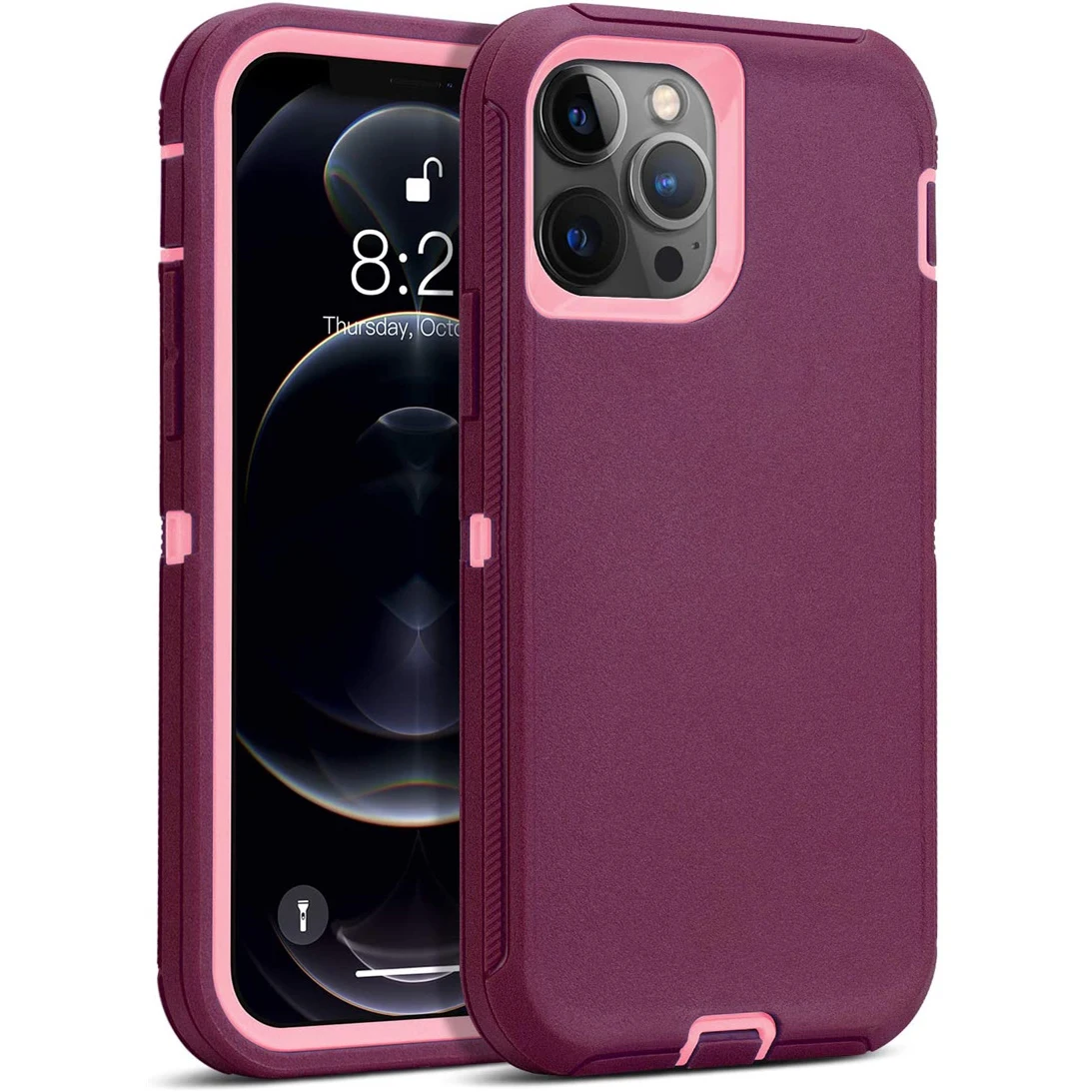 Чехол защитный 3 в 1 гибридный противоударный чехол для iPhone 11 12 Pro Max XR X XS 7 8 Plus