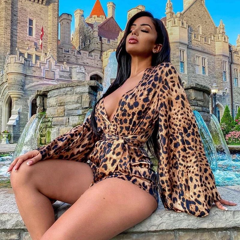 Сексуальное платье с v образным воротом высокой талией Комбинезон Женские Повседневный Детский комбинезон