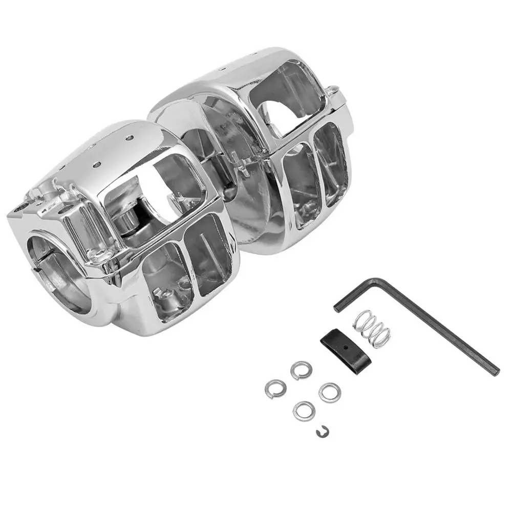 Алюминиевый хромированный чехол на руль мотоцикла для Harley Sportster Dyna Softail V Rod 2002