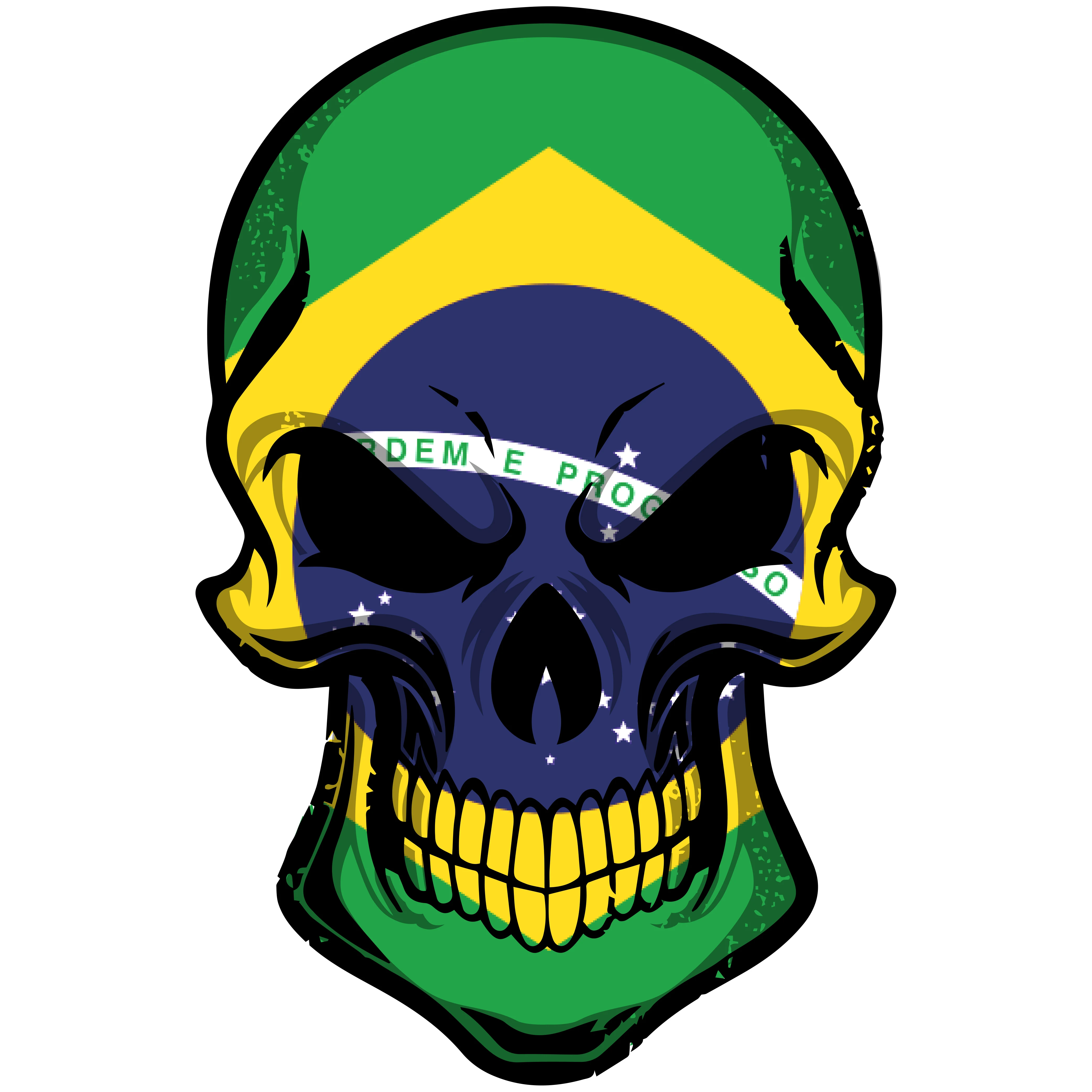 Наклейки и наклейки на бампер автомобиля с национальным флагом скелетом