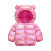 zwy1350 girls hooded down jackets christmas kids coats baby character warm down jacket years toddler girl jacket outerwear