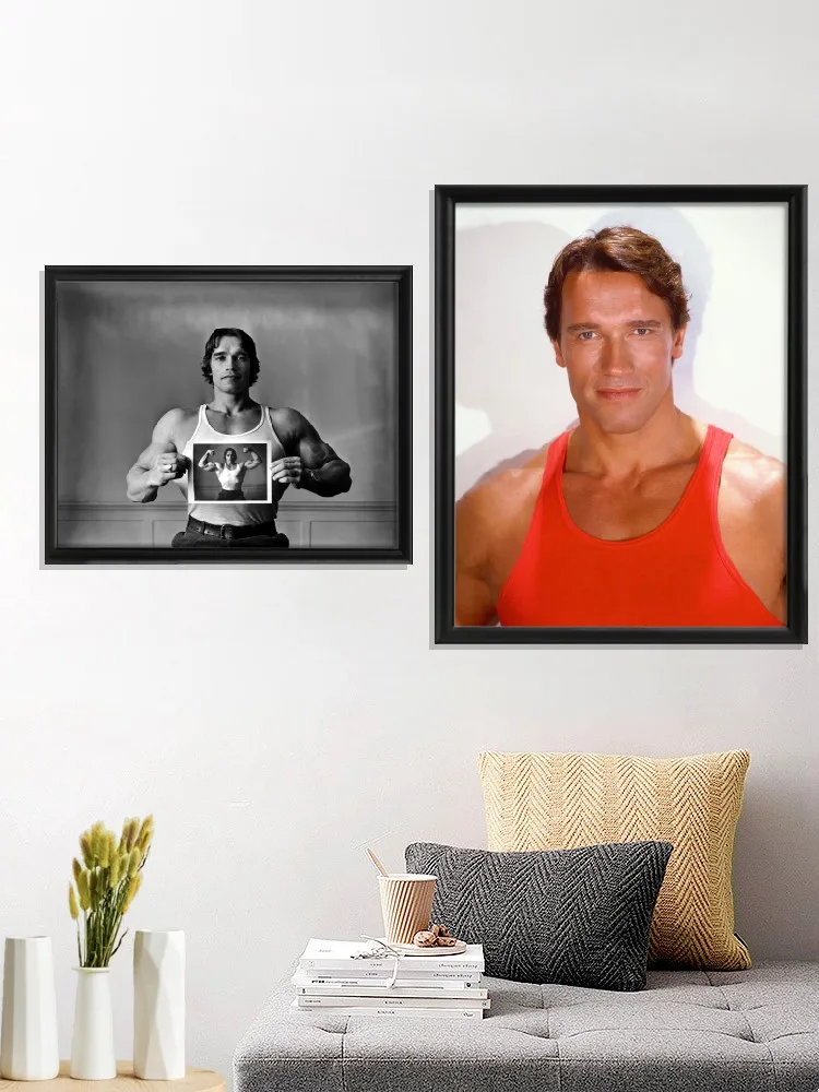 

Arnold Portrait work hard bodybuilder Arnold Schwarzenegger Poster Art Canvas Gift Home Wall Stiker Decor Room Prints
