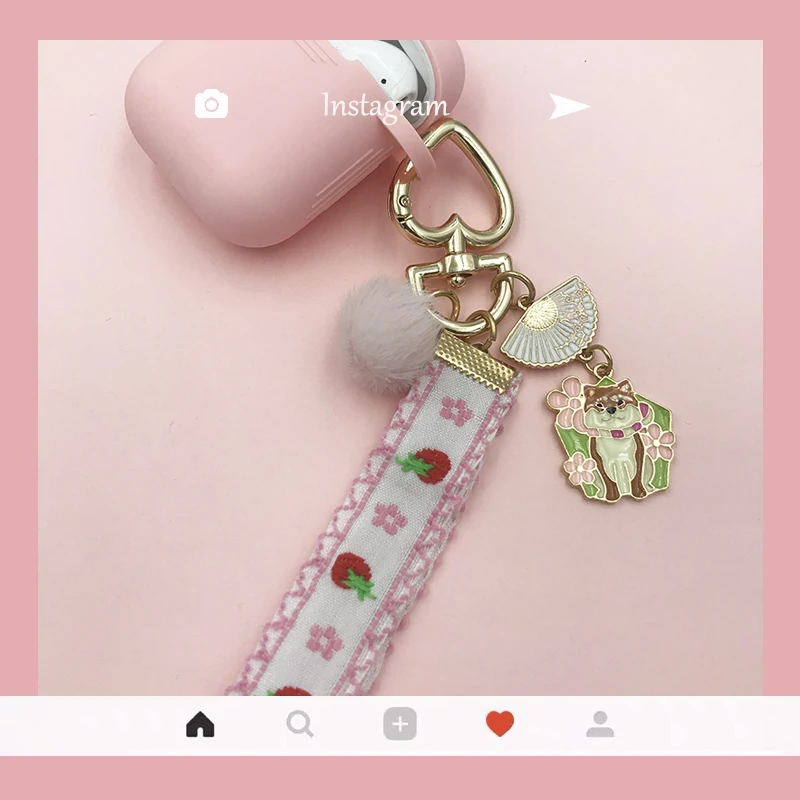 Милый розовый защитный чехол для AirPods силиконовый мягкий наушников с мультяшным