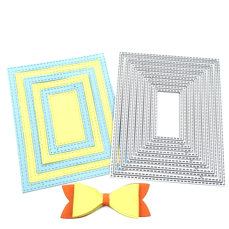 

Прямоугольная рамка Julyarts, вручную, высечка для скрапбукинга «сделай сам», изготовление карт, детское рождественское забавное украшение