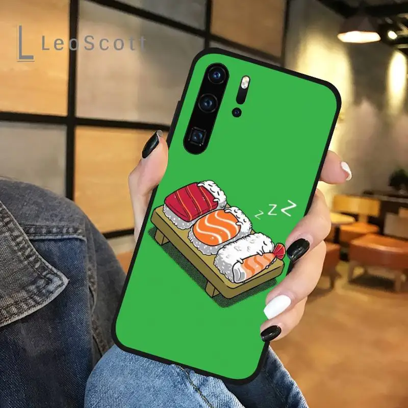 

Sushi delicious cunny cute food Phone Case For Huawei honor Mate P 9 10 20 30 40 Pro 10i 7 8 a x Lite nova 5t