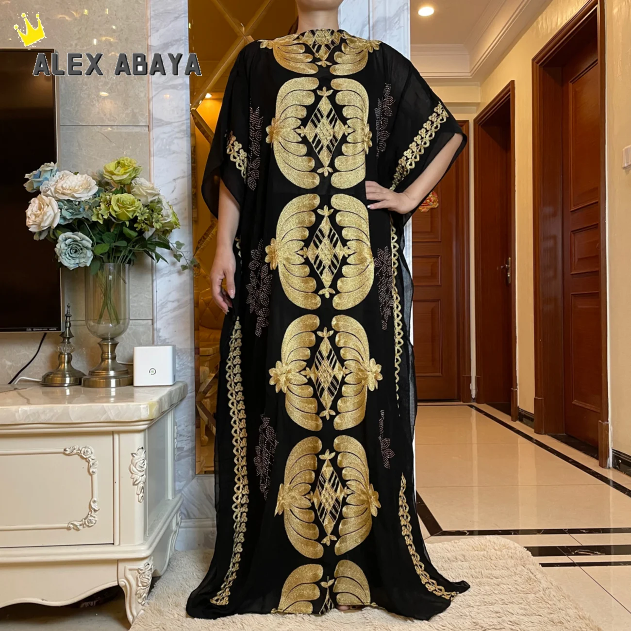 Caftán Abaya con manga de murciélago, ropa islámica para la talla Dashiki, musulmán, ropa africana, larga duración, novedad