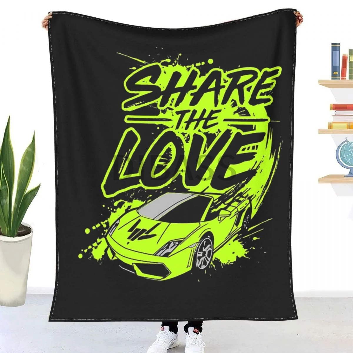 

Stephen Sharer Share The Love Comforter 3D Printed Flannel Throw Blanket