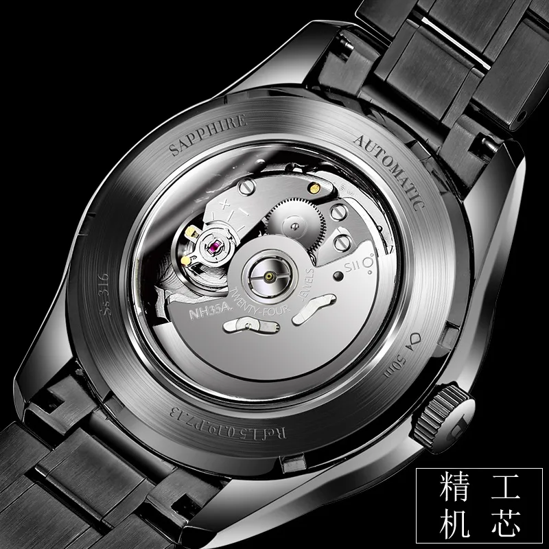 Платье наручные часы для мужчин мужские автоматические механические бормор