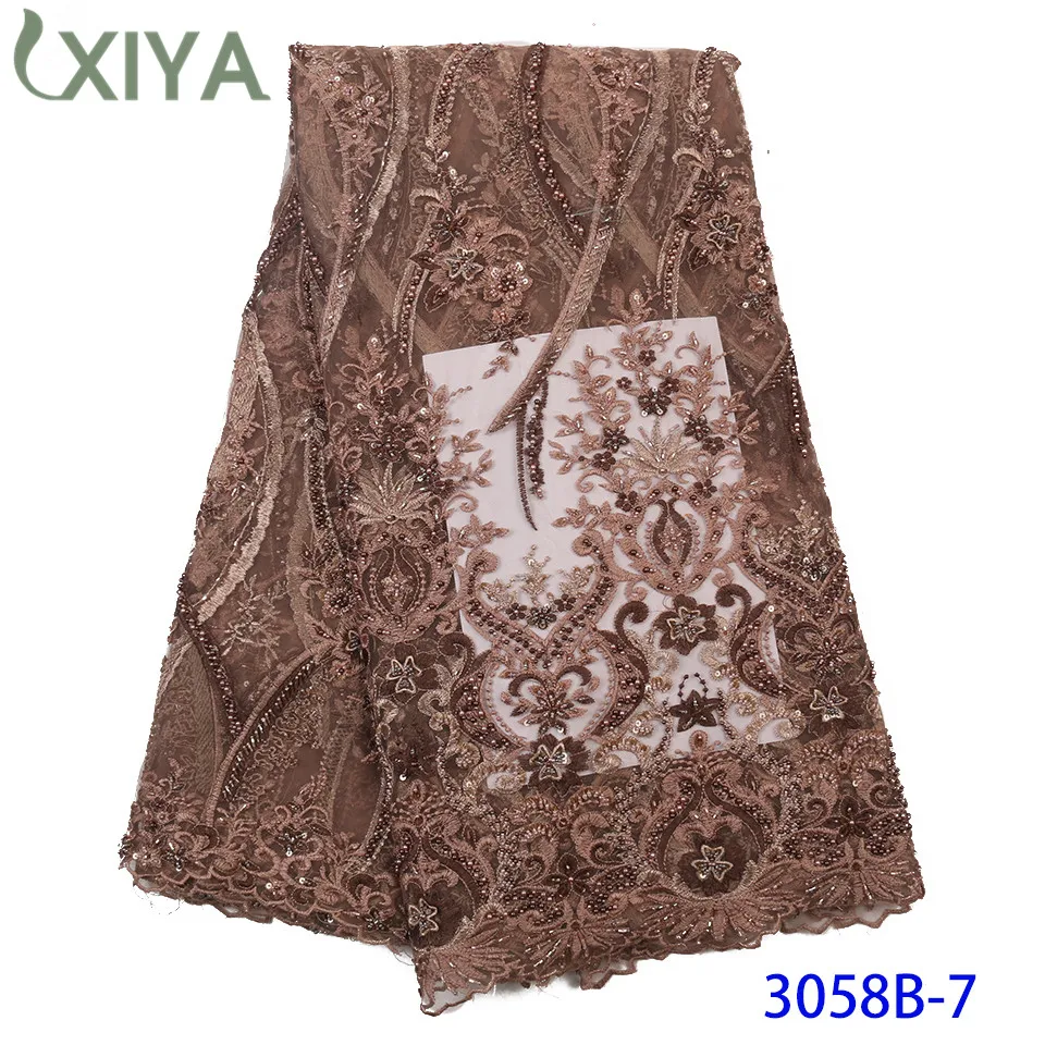 Тяжелое бисерное кружево для невесты материалы кружева роскошные бусы ручной