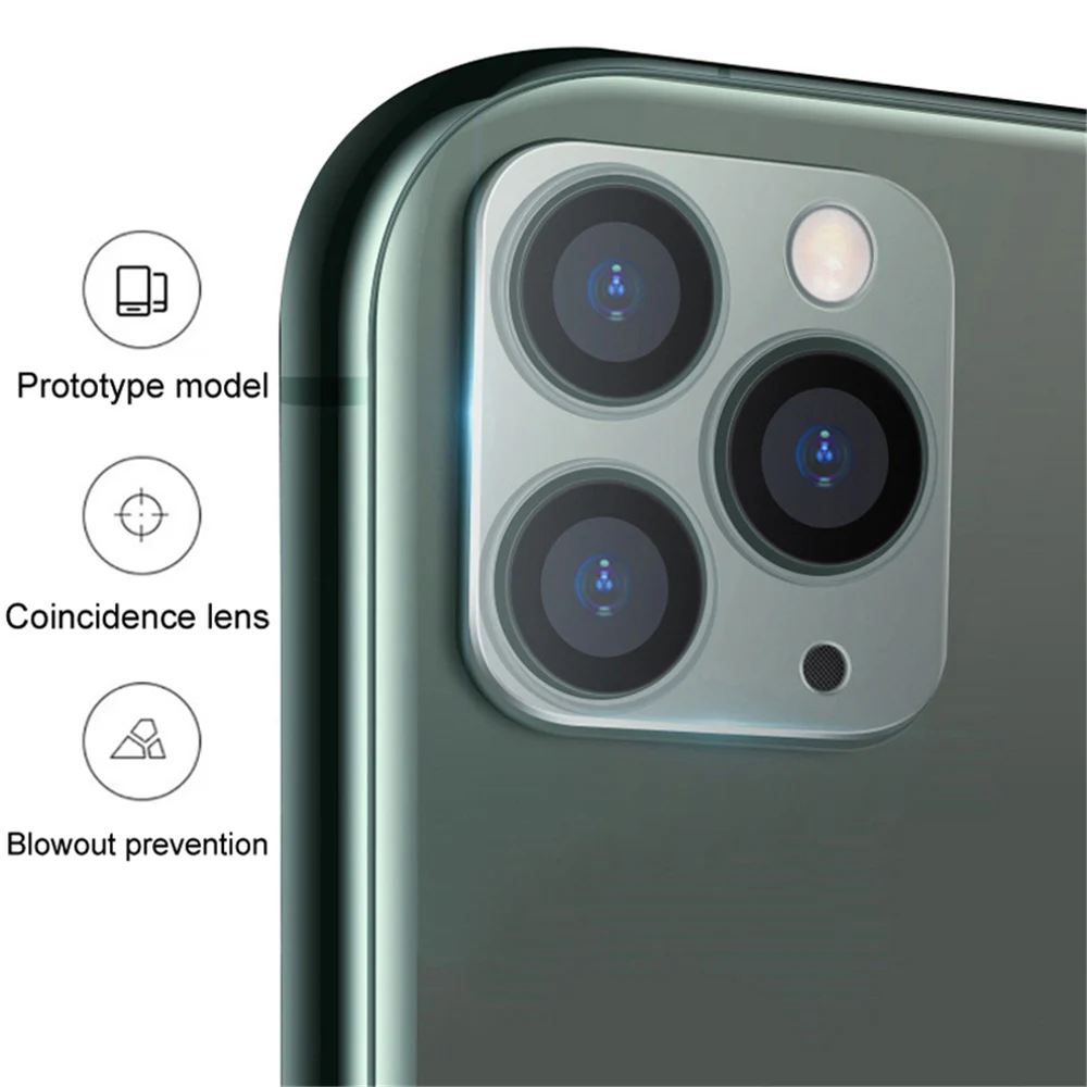 Для iPhone 11 Pro/Max 3D защитная рамка для камеры закаленное стекло чехол мобильных