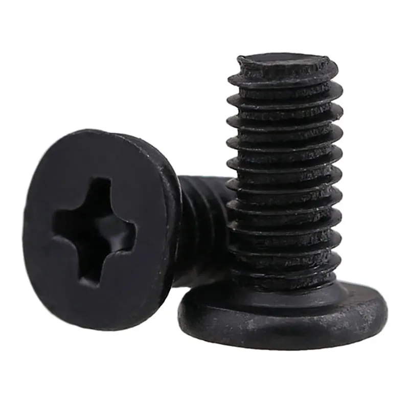 

HOONGKAI CM Screws Nickel Plated/Galvanized Flat Head Screws Cross Phillips Ultra Thin Super Low Flat Wafer Head Screw Bolt