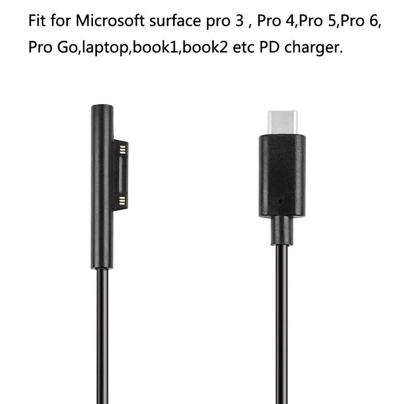 Кабель питания для Microsoft Surface Pro 3 4 5 6 GO Pro3 Pro4 Pro5 Pro6 Book 1 2|Компьютерные кабели и