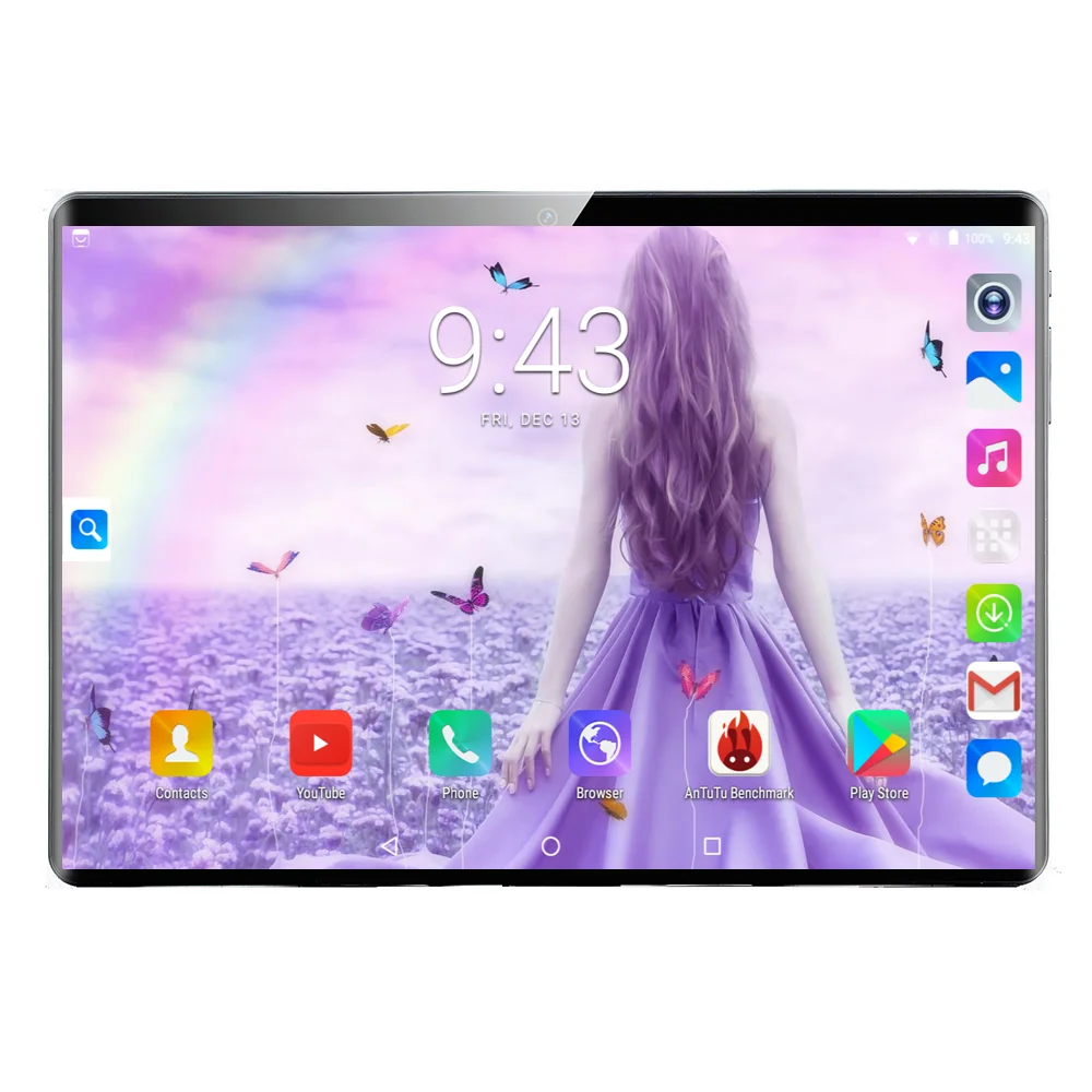 Новые 10 дюймов планшетный ПК с системой андроида и 9,0 Octa Core 6 ГБ Оперативная память 64 Гб 128 Встроенная память 3g Wi-Fi Bluetooth gps, с функцией звонка, планшет, pc
