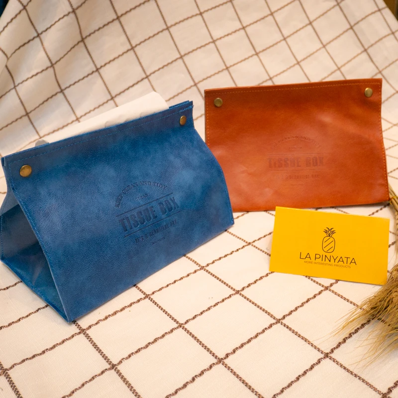 Коробка для салфеток из кожи Ins скандинавский полиуретановый диспенсер