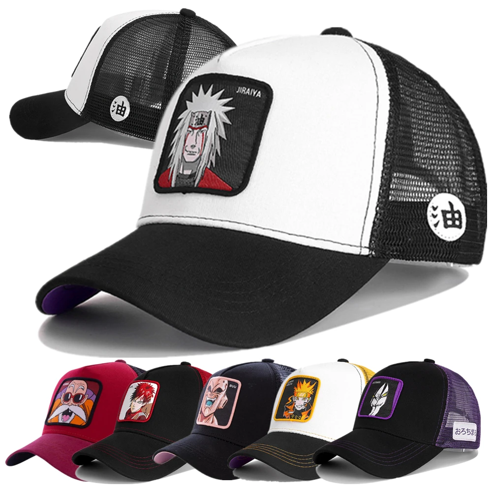Новейший Dragon Ball Z &amp героя аниме Наруто Аниме брендовые Кепки JIRAYA патч