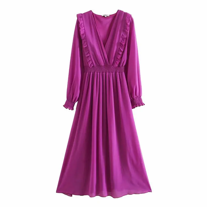 Женское плиссированное платье za vadiming маленькое в европейском стиле для весны и