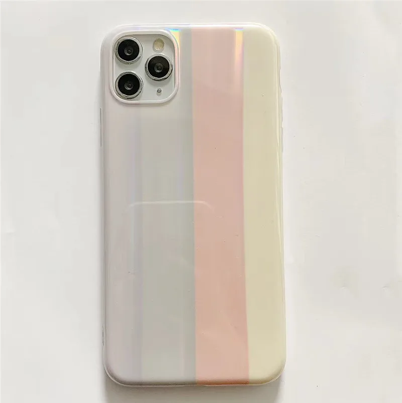 

Gradient pink blue laser phone case is suitable for iPhone11 12Pro Max mini X XR XSMax 8 7PluS anti-drop protective back cover