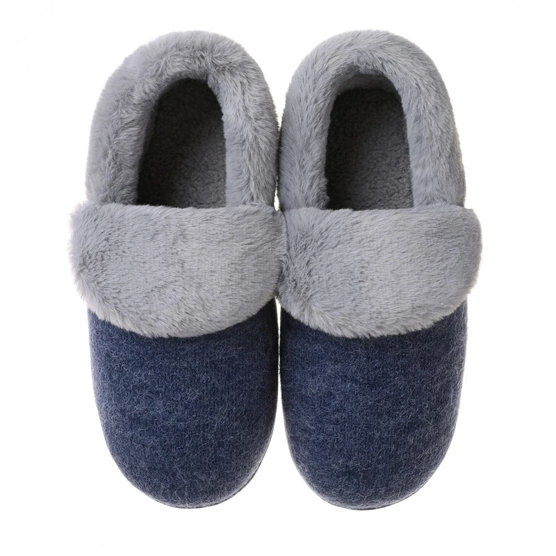

Mazefeng Women Cotton Slippers with Fur Winter Men's Female Slipper Warm Couple Home Sweat Shock Absorbers Slip Modis Size 37-45