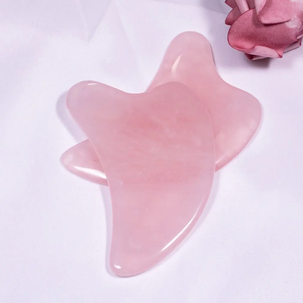 Натуральный хрустальный массажер соскабливающая доска Gua Sha спина шея и талия