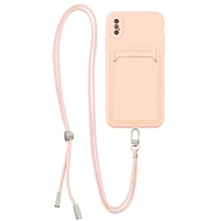 silicone case with strap and cross necklace for iphone case with lanyard for 12 mini 12 pro max 13 pro max x xr xs max 6s