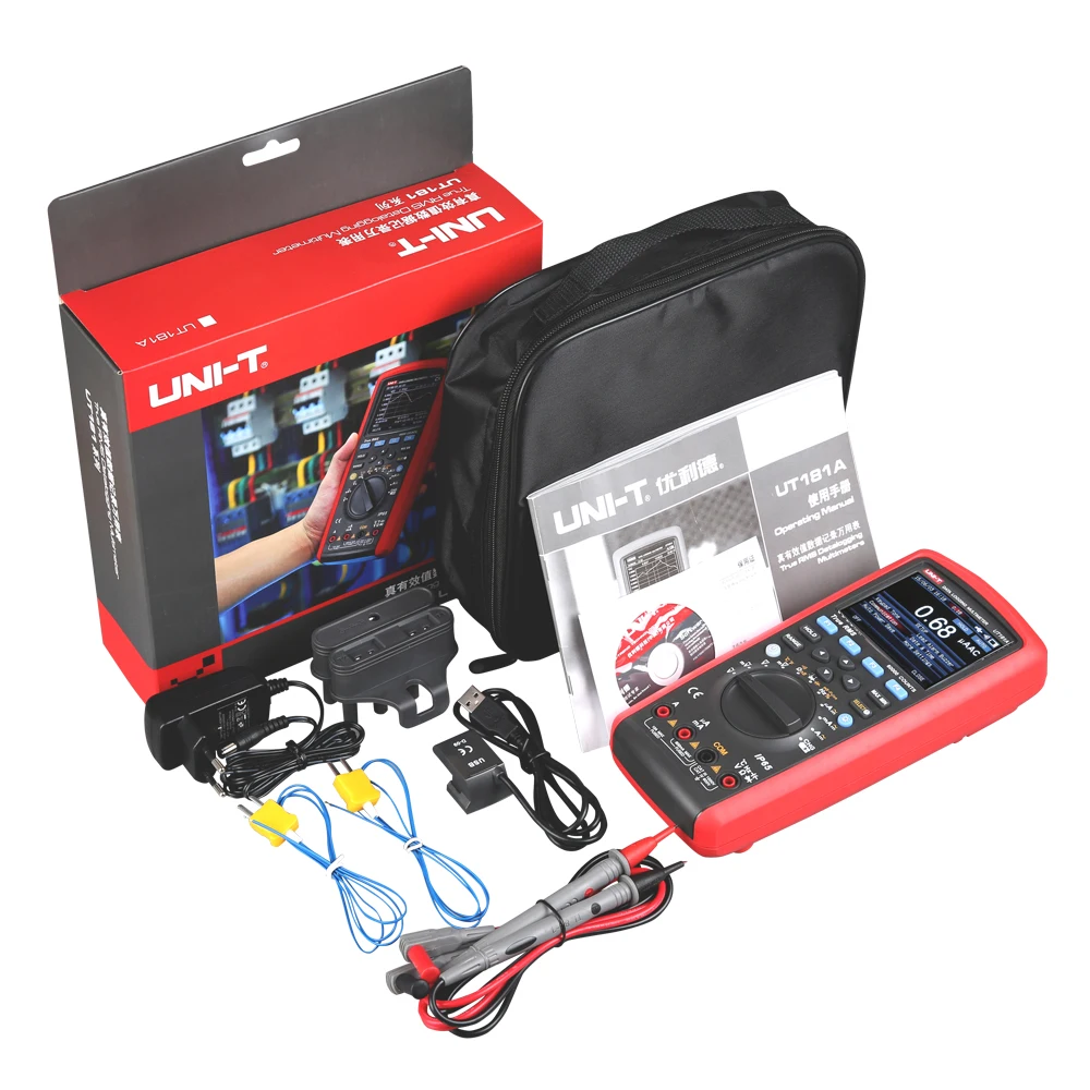 Промышленный Цифровой мультиметр UT181A UNI-T отсчетов для ПК измерения емкости и