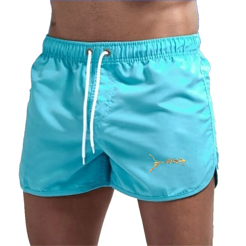 

2021S-3X summer men's swimwear swimming shorts beach board shorts men's running sports surf shorts sports track pants Quick dry