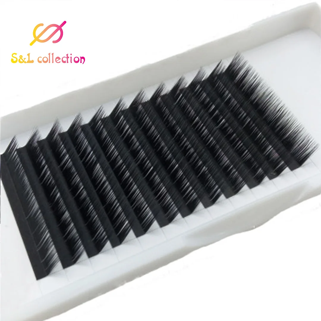 L/LC/LD шелковые ресницы для наращивания L curl Индивидуальные ресницы, L ресницы, L накладные ресницы для макияжа оптом