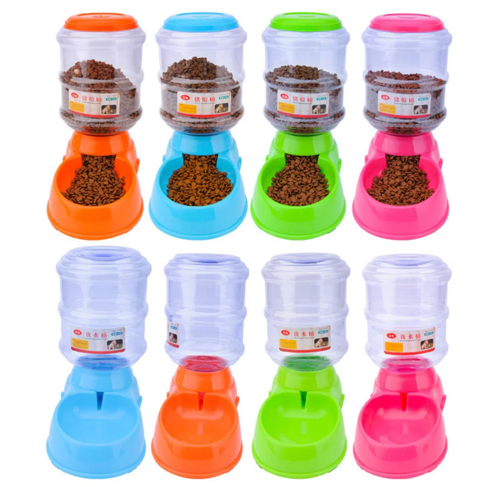 

Dog Automatic Drinking Fountain Pet Cat Automatic Feeding Device Pet Food Bowl Water Bowl Drinking Water Basin 3.5L (Green)