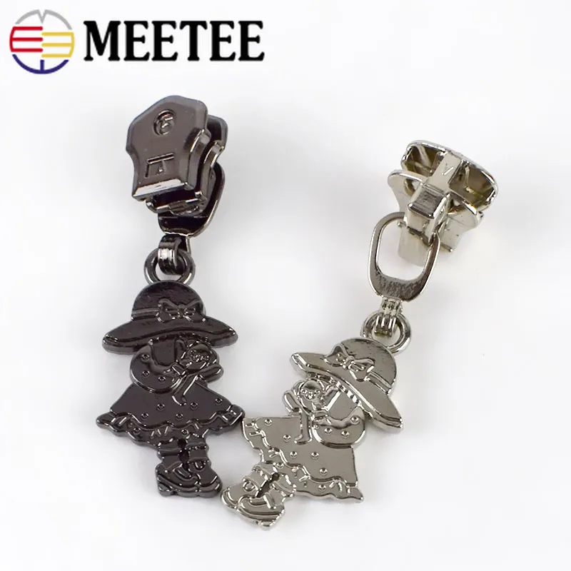 10 шт. Meetee 3 #5 # сплав молния слайдер съемник головы ремонтные комплекты для