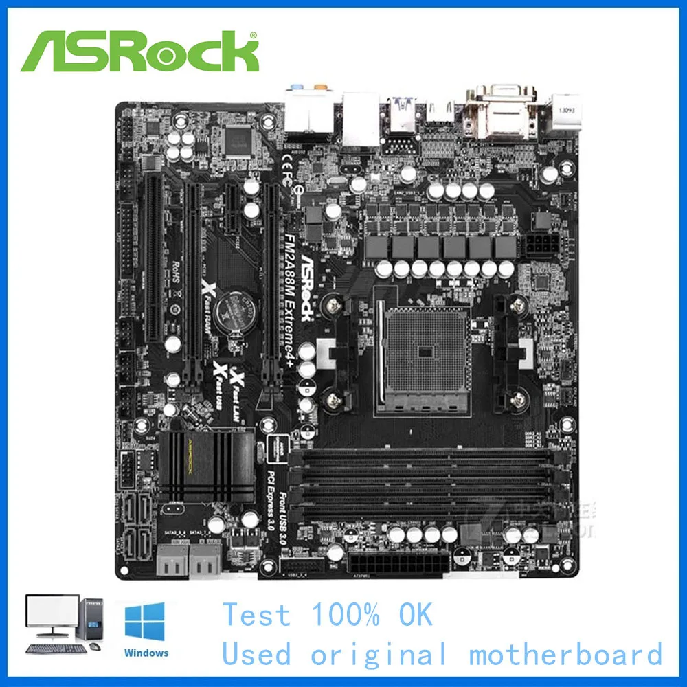 Материнская плата для ASRock FM2A88M extreme ME4 + компьютера USB3.0 SATAIII FM2 DDR3 A88X | Компьютеры и