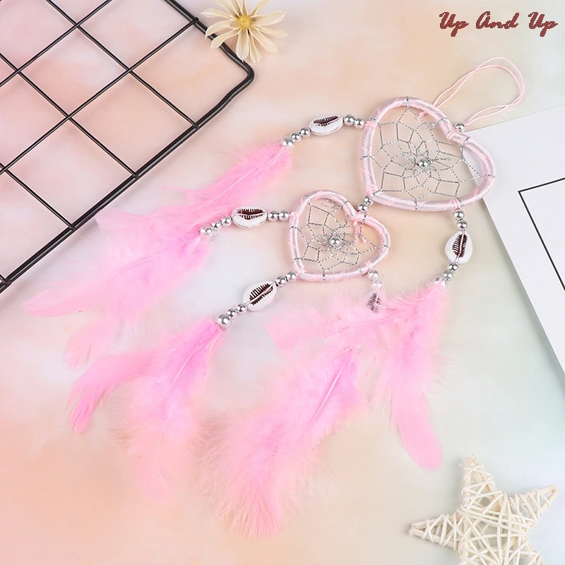 

Mini Car Ornaments Innovative Gifts Wind Chimes Dreamcatcher Handmade Dream Catcher Pendant Natural Feathers Wall Hanging Decor