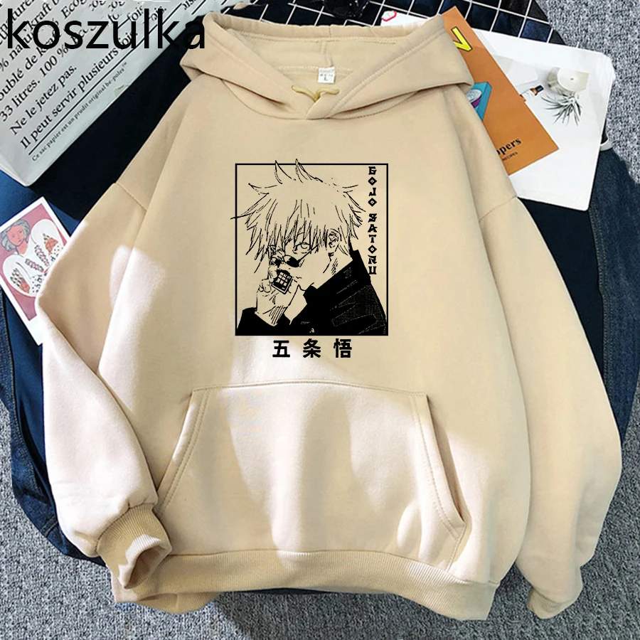 

Jujutsu Kaisen Hoodies Women Funny Manga Streetwear Casual Fleece Polyester Hoodie Unisex Cool Anime Sweatshirt Harajuku Hoody