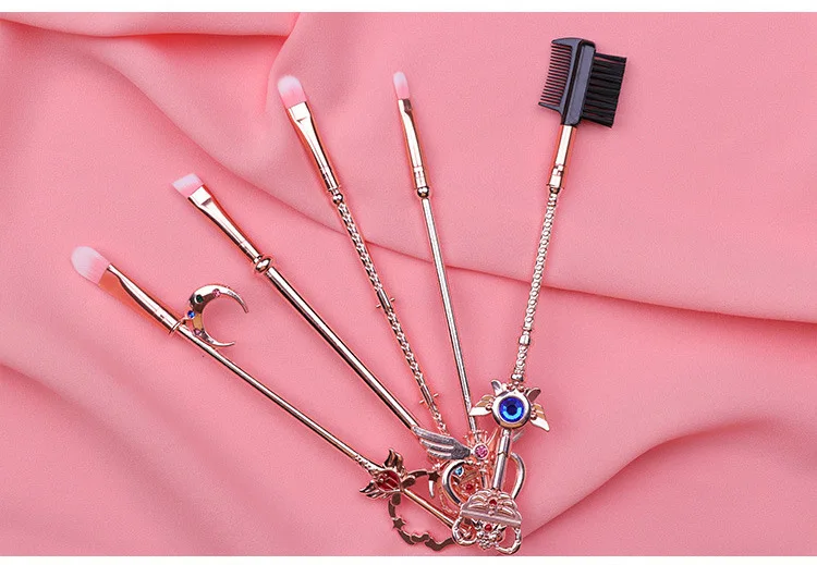 Сейлор Мун Card Captor Sakura Довольно Кисть для макияжа кисть 8 шт. комплект Румяна Тени