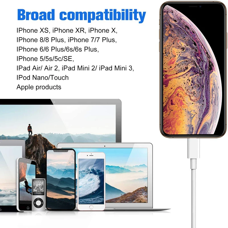 

1m 0.2m Usb Data Cable For Apple Fast Charge iPhone SE 2020 11 12 X XS XR Pro Max 5 5C 6 6S 7 8 Plus USB Phone Data Cable 5 PCS