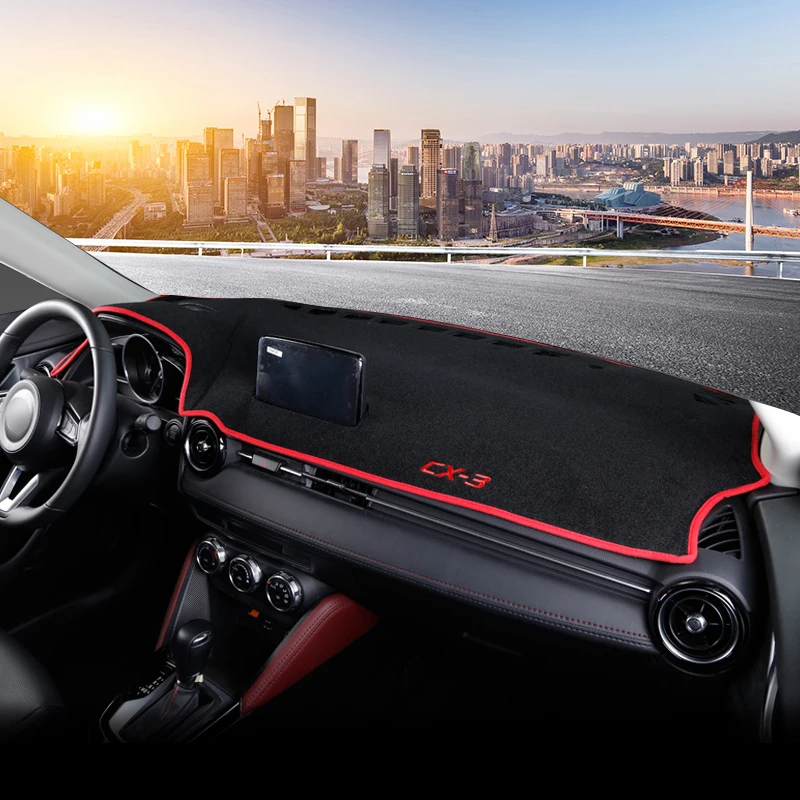 For Mazda CX3 CX 3 2015 2016 2017 2018 2019 2020 2021 2022 Car Dashboard Cover Mats Instrument Platform Desk Carpets Accessories