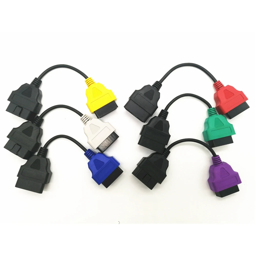 Newest 6 Color Auto OBD2 Connector Diagnostic Adapter Cable for FiatECUScan and Multiecuscan Fiat LANCIA | Автомобили и мотоциклы