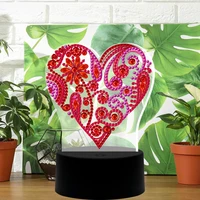 new arrival 5d diamond painting lamp diy diamond mosaic embroidery cross stitch night light 7 colors available crafts gift decor