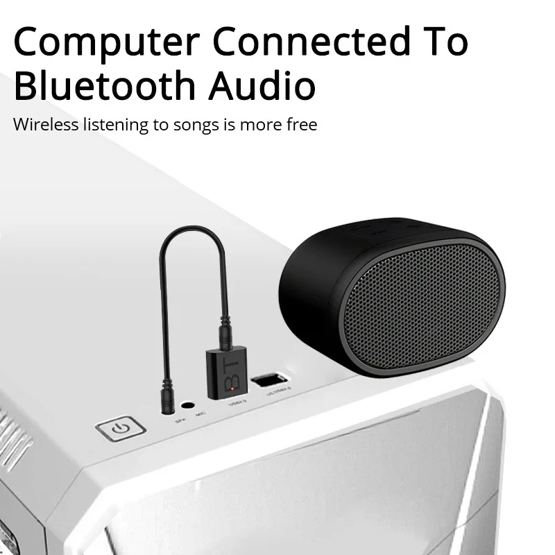 

Bluetooth Receiver USB Power V5.0 Car Kit 3.5mm Jack Cable Audio Adapter Auto AUX In For Speaker Car MP3 Player Wireless Module
