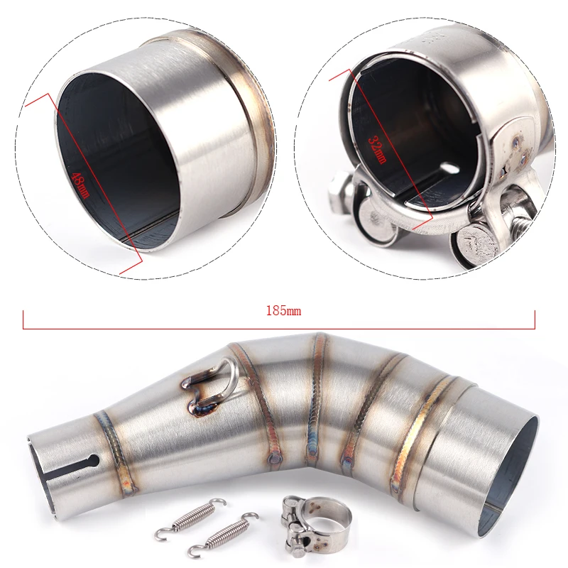 Мотоцикл из углеродного волокна глушитель трубы средней Escape Slip-On для YAMAHA YZF-R3 R3 R25