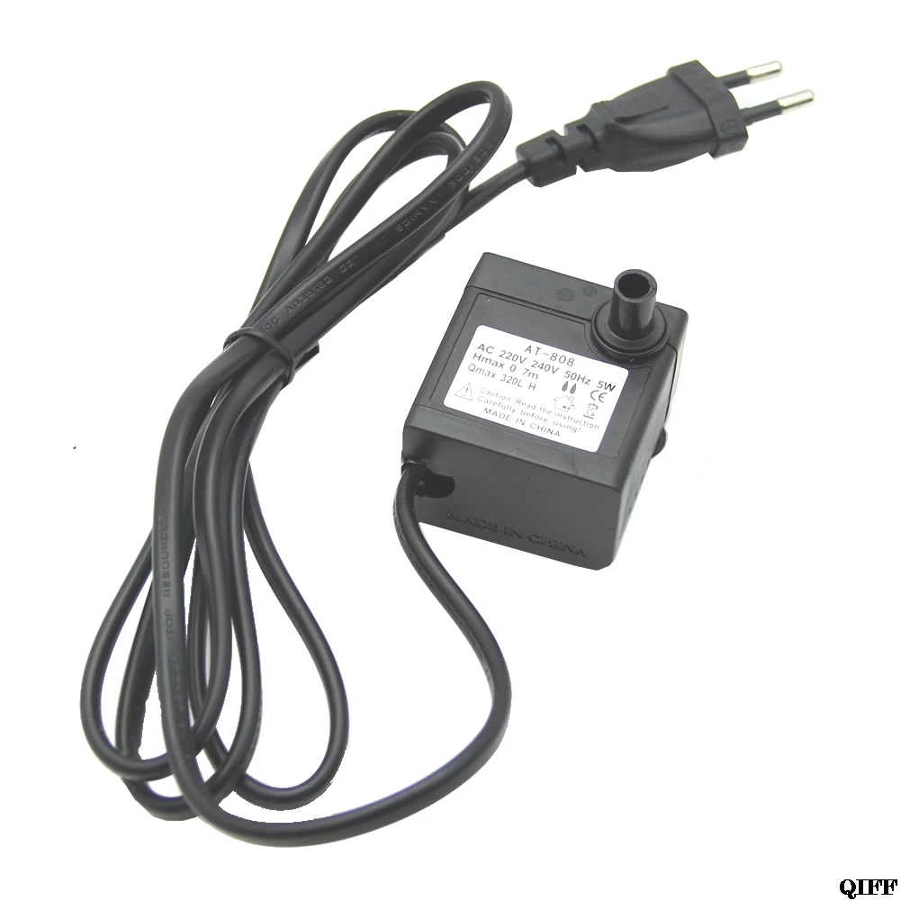 

Submersible Fountain Air Fish Tank Aquarium Water Pump EU Plug 220V 5W 50Hz aquarium air pump compressor aquarium