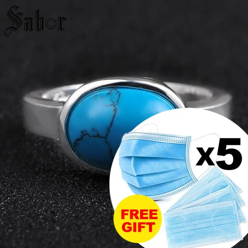 Модное кольцо на палец высшего качества с голубым камнем овальной формы