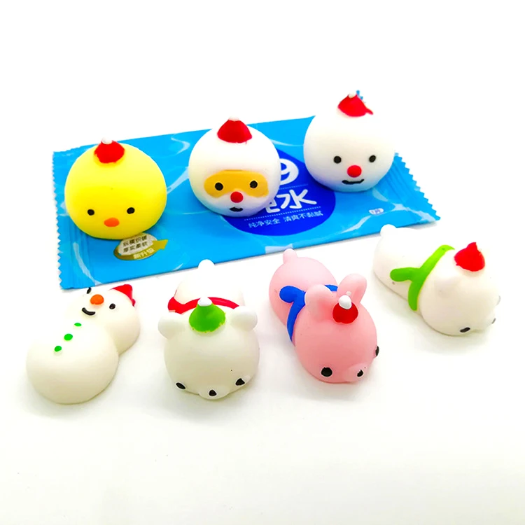 

7 Pcs Kawaii Small Xmas Fidget Toys Soft Elastic Animal Shape Squeeze Sensory Toy For Children Funny Toy Adults Antistress