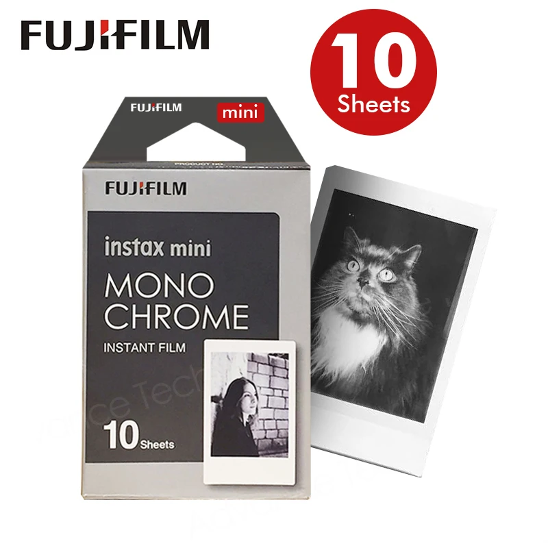 Оригинальный Fujifilm Fuji Instax Mini 8 монохромный Плёнки 10 Простыни детские для 70 50 s 7 90 25