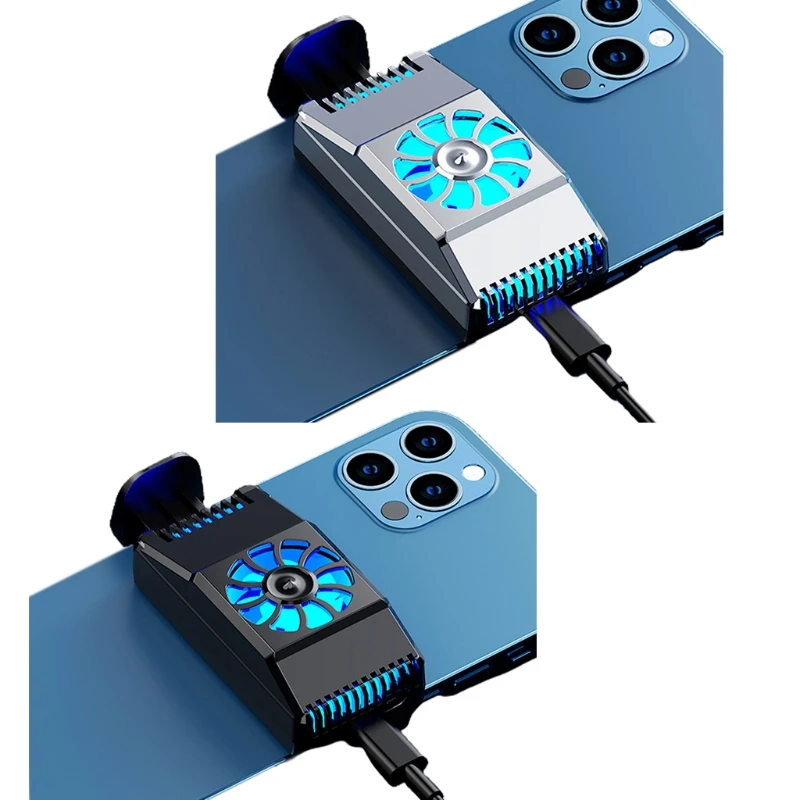 

Portable Mobile Phone Cooler Cooling Fan Gamepad Holder Bracket Tablet Type-C Radiator Holder