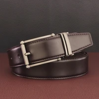 high quality pin buckle 3 3cm wide belt leather coffee mens belt fashion luxury brand ceinture homme