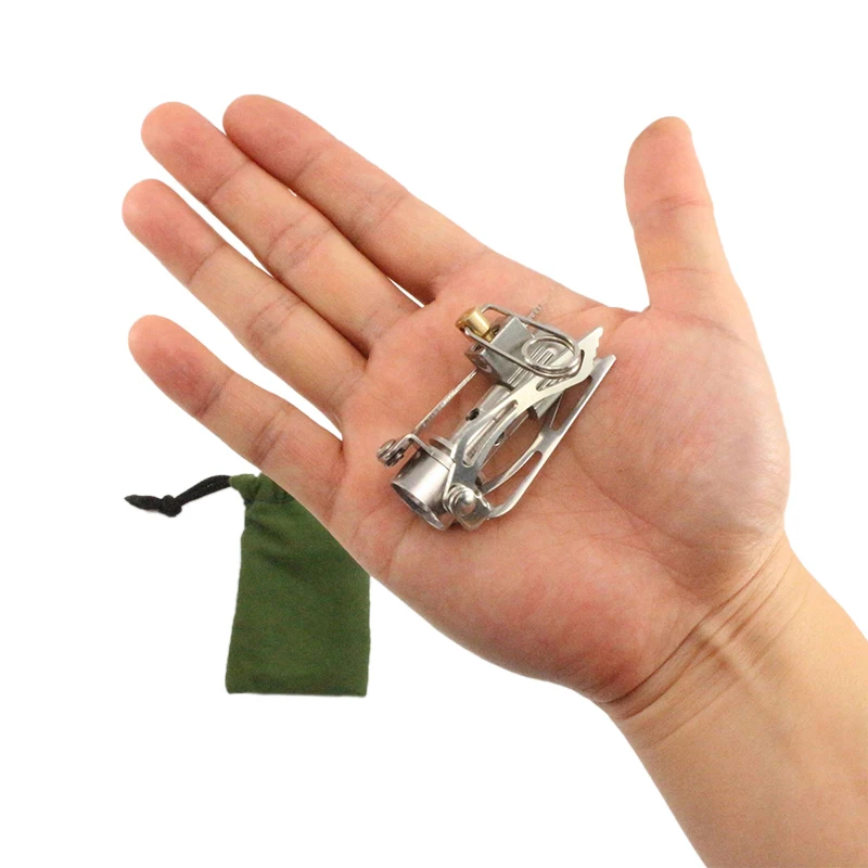 Уличная плита из титанового сплава складная Мини фотопечь для выживания 37 г 2400 Вт