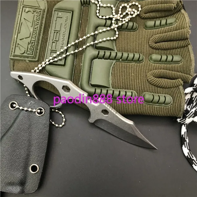 Небольшой Птерозавр прямые Ножи 440C с фиксированным лезвием для повседневного