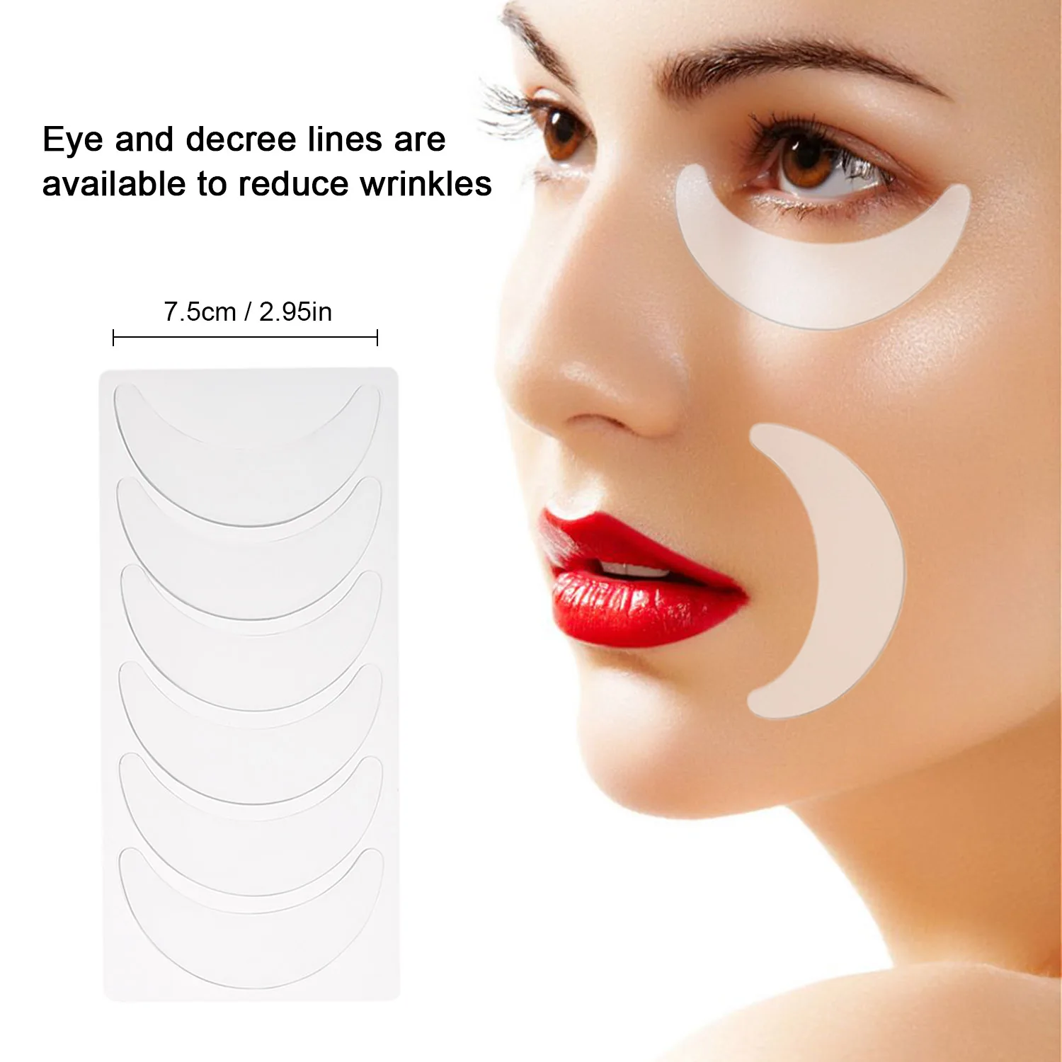 Многоразовая Подушечка Для лица против морщин силиконовая Прозрачная снятие