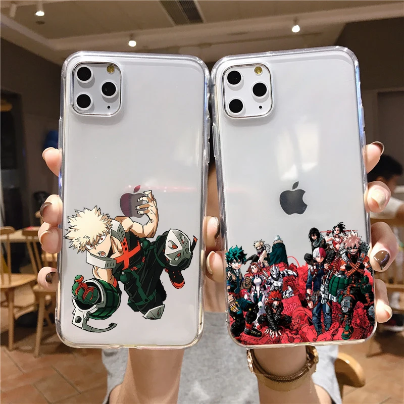 Чехол для телефона с аниме Моя геройская Академия deku bakugou Boku no Hero Академия чехол для iphone 11 12 13 14 Mini Pro 8 7 Plus X MAX XR