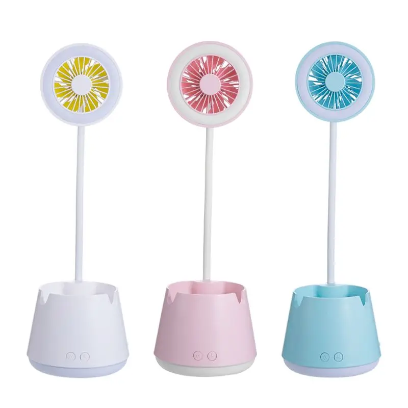 

Multifunctional Table Lamp Fan USB Rechargeable Reading LED Eye Protection Table Lamp Night Light Fan